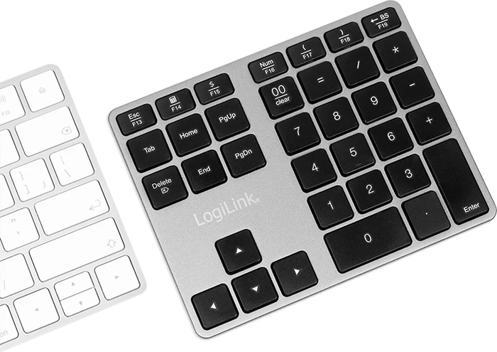 LogiLink Keypad Aluminium, Space Grey, Bluetooth