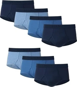 Hanes Ultimate Brief Underwear 7er Pack Slip blue assorted (Herren)