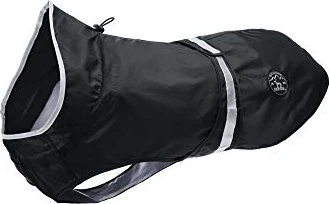 Hunter Uppsala Rain Hunde-Regenmantel, mit reflektierenden Streifen, 50, schwarz (66263)