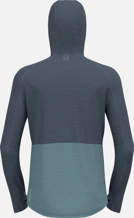 Odlo Ascent Mid Layer Hooded Funktionsjacke dark slate/arctic (Herren)