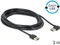 DeLOCK EASY-USB 2.0 Kabel, USB-A 90° horizontal gewinkelt [Stecker] auf USB-A [Stecker], 3m Vorschaubild