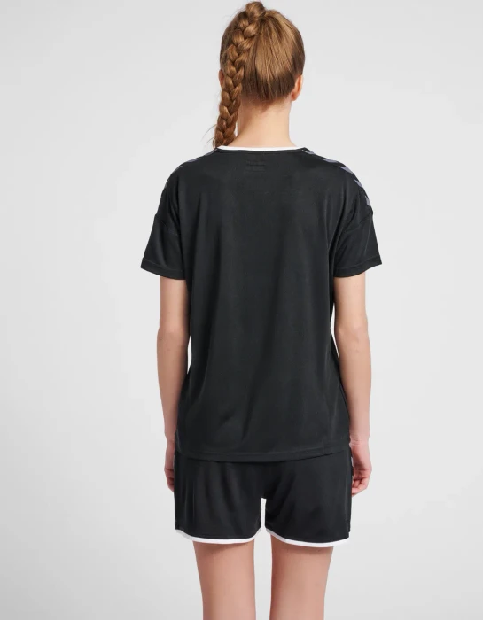 hummel Authentic Poly Jersey Funktionsshirt kurzarm schwarz/grau (Damen)
