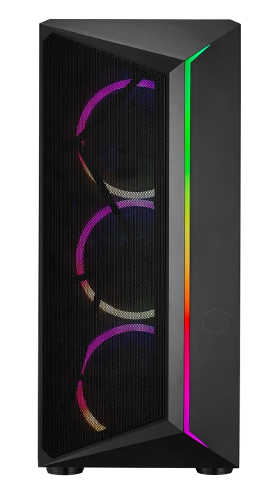 Cooler Master CMP 510, schwarz, inkl. 3x Lüfter, Lüfter LED ARGB, Glasfenster