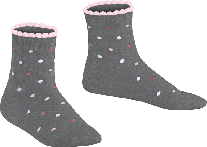 Falke Multidot Socken light greymel. (Junior)