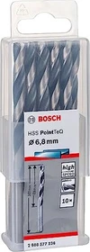 Bosch Professional HSS PointTeQ Spiralbohrer, 6.8x69x109mm, 10 Stück