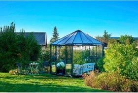 Halls Atrium SG 3mm Gewächshaus grün