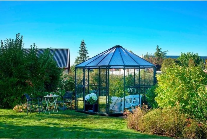 Halls Atrium SG 3mm Gewächshaus