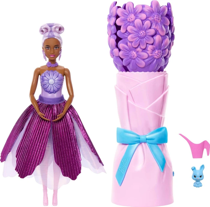 Mattel Barbie - Petal Pop Barbie im Gänseblümchenkleid mit Duft