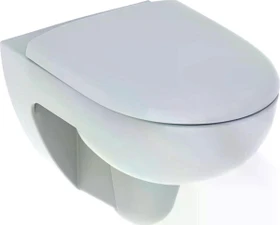 Geberit Renova Set Wand-WC Tiefspüler, Rimfree, mit WC-Sitz weiß