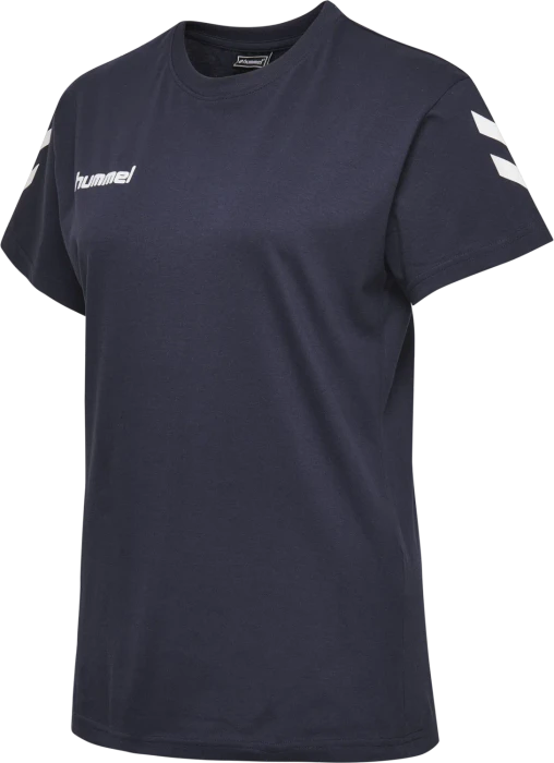 hummel GO Cotton T-Shirt kurzarm marine