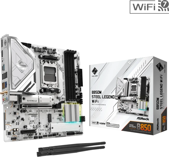 ASRock B850M Steel Legend WiFi (AMD AM5)