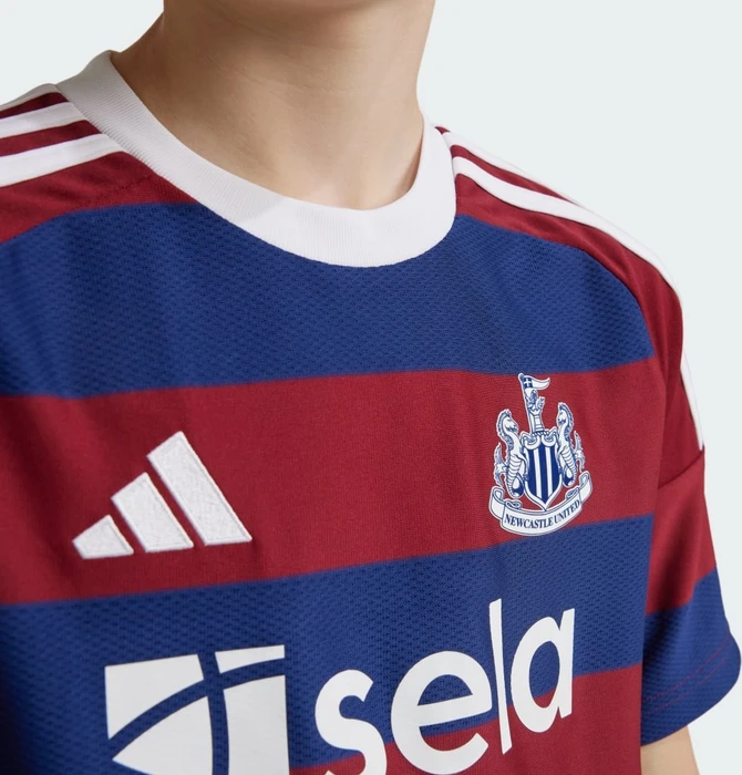 adidas Newcastle United FC 2024/2025 Auswärtstrikot team coll burgundy 2/night sky/white (Junior)
