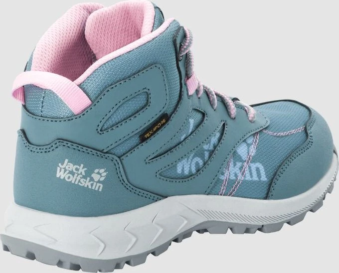 Jack Wolfskin Woodland Texapore Mid grau/rosa (Junior)
