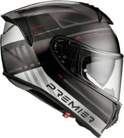 Premier Helmets Evoluzione SP matt schwarz/silber/rot