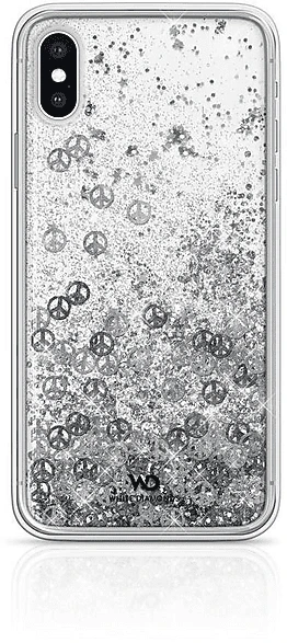 White Diamonds Sparkle Case für Apple iPhone Xs/X silber