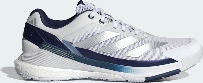 adidas Crazyquick Boost Padel cloud white/silver metallic/dark blue (Herren)