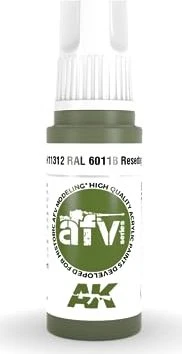 AK-Interactive 3rd Gen Acrylic Colors AFV Series RAL 6011b resedagrün, 17ml