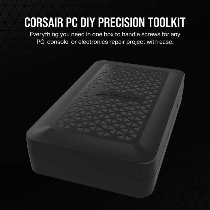 Corsair PC DIY Präzisions-Toolkit Handwerkzeugset inkl. Werkzeugbox, 67-tlg.