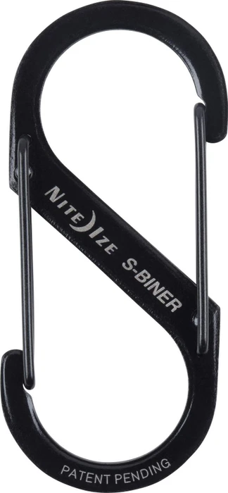 Nite Ize S-Biner Edelstahl Materialkarabiner 68x30mm schwarz