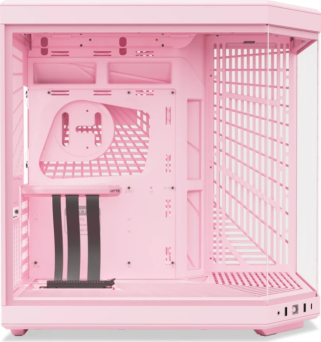 Hyte Y70 Strawberry Milk, rosa, Glasfenster