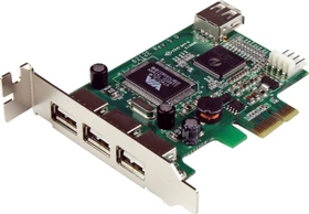 StarTech PEXUSB4DP, 4x USB-A 2.0, PCIe x1