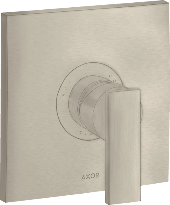 Hansgrohe Axor Citterio Einhebel-Brausemischer Unterputz mit Hebelgriff brushed nickel
