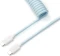 Keychron Coiled Aviator Cable, Tastaturkabel (Spiral-Textilkabel), 1.36m, blau Vorschaubild