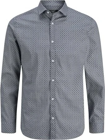 Jack & Jones Slim Fit Hemd langarm navy blazer (Herren)