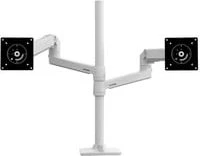 Ergotron LX Dual Stacking Arm, Tall Pole für Tischmontage weiß