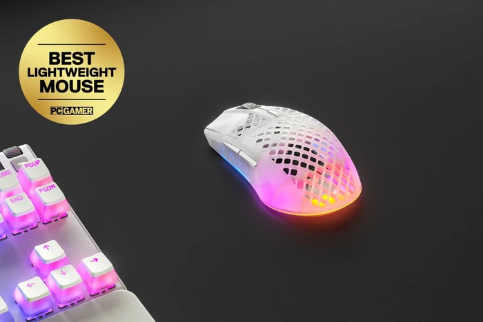 SteelSeries Aerox 3 Wireless Ghost weiß/transparent, USB/Bluetooth