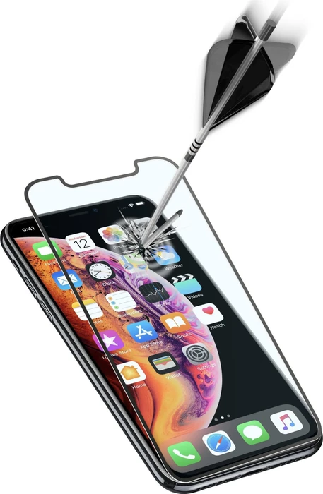 Cellularline Second Glass Ultra Capsule für Apple iPhone 11 Pro Max/XS Max schwarz