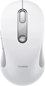 Baseus F02 Ergonomic Dual-Mode Wireless Mouse, weiß/grau, USB/Bluetooth
