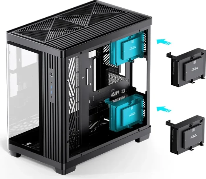 Jonsbo TK-4 Black, Glasfenster