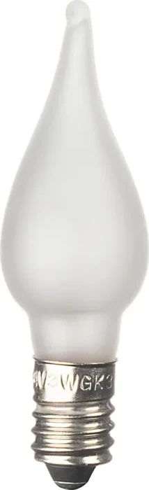 Konstsmide Windstoß Ersatzbirne für Weihnachtsbeleuchtung matt E10 12V 3W, 3 Stück (2691-230)
