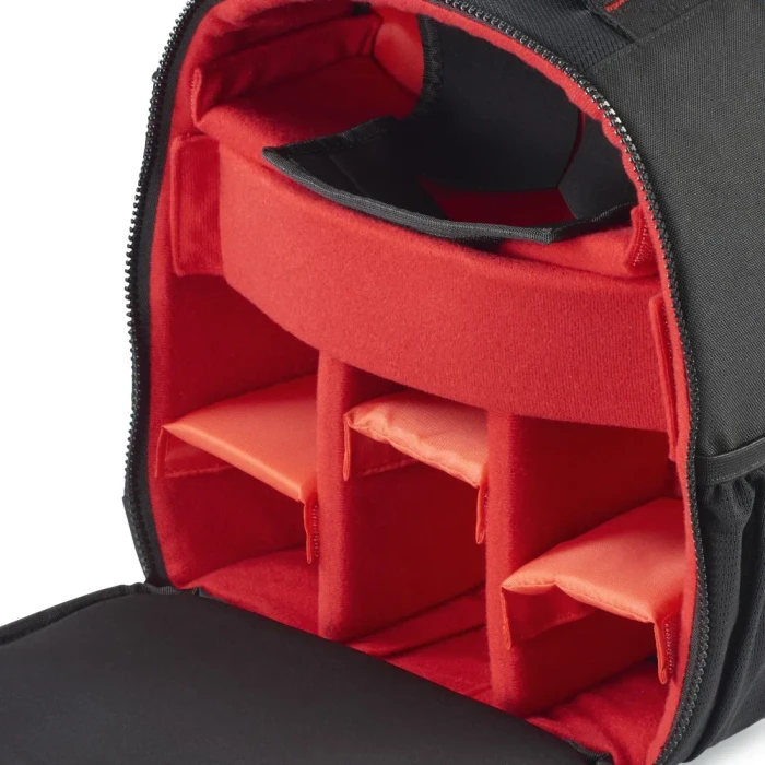 Hama Ohio 150 Kamera-Rucksack Schwarz/Rot