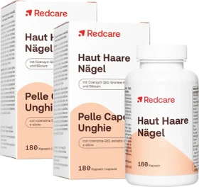 Redcare Haut Haare Nägel Kapseln, 360 Stück (2x 180 Stück)