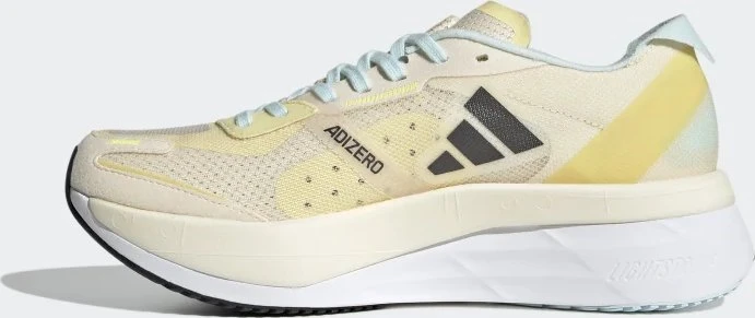 adidas Adizero Boston 11 ecru tint/night metallic/beam yellow (Damen)