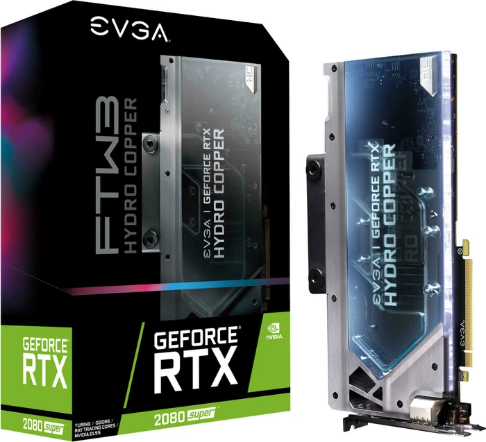 EVGA GeForce RTX 2080 SUPER FTW3 Hydro Copper Gaming, 8GB GDDR6, HDMI, USB-C, 3x DP