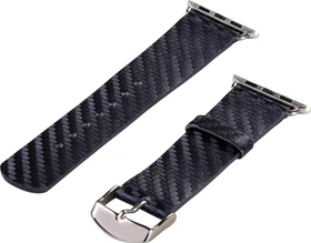 Hama Uhrenarmband Carbon für Apple Watch 38mm blau