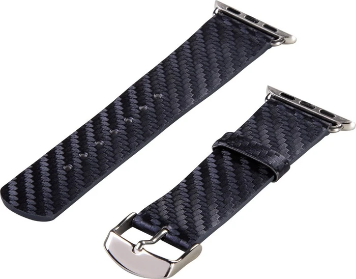 Hama Uhrenarmband Carbon für Apple Watch 38mm blau