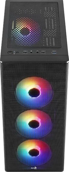 AeroCool Designer [V1] Black, schwarz, Glasfenster