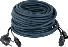 DAP Audio FP08 - Schuko/XLR F - IEC/XLR M, 20m blau