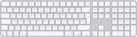 Apple Magic Keyboard mit Touch ID und Ziffernblock für Mac mit Apple Chip (USB-C), weiß/silber, USB/Bluetooth, EN (MXK73Z/A)