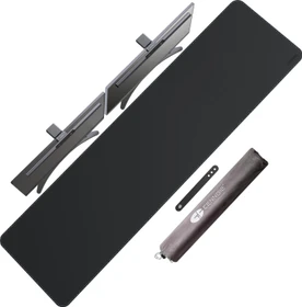 Cennbie Schreibtischunterlage Leder, Mauspad XXL, 1500x400mm, schwarz