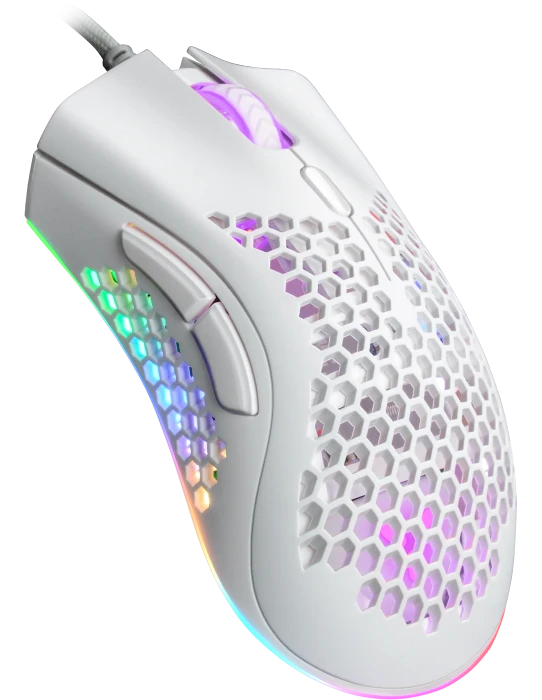 ISY IGM-4500-WT Ultralight RGB Gaming Maus weiß, USB