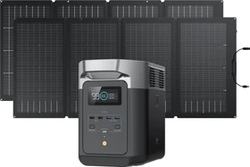 EcoFlow DELTA 2 Power Station Solargenerator + 2x Solarpanel 220W, 1024Wh