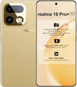 Realme 16 Pro+ 5G 512GB master gold