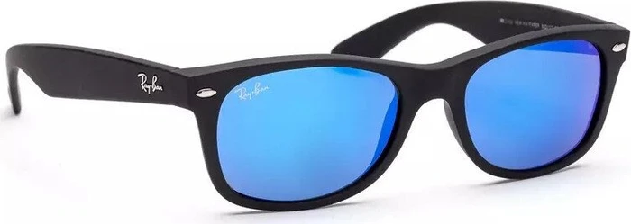 Ray-Ban RB2132 New Wayfarer Flash 52mm black/blue flash