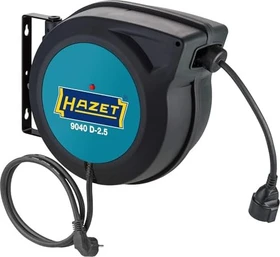 Hazet Kabelaufroller, Gerätetrommel, Schuko auf 1x Schuko, 20m, IP20, H07RN-F 3G2,5