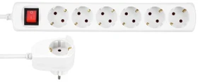 REV Ritter Powersplit-Steckdosenleiste 6+1, 7-fach, 2m, weiß